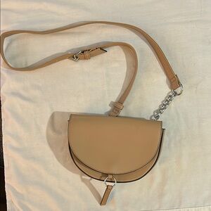 Tan Leather Crossbody Bag
